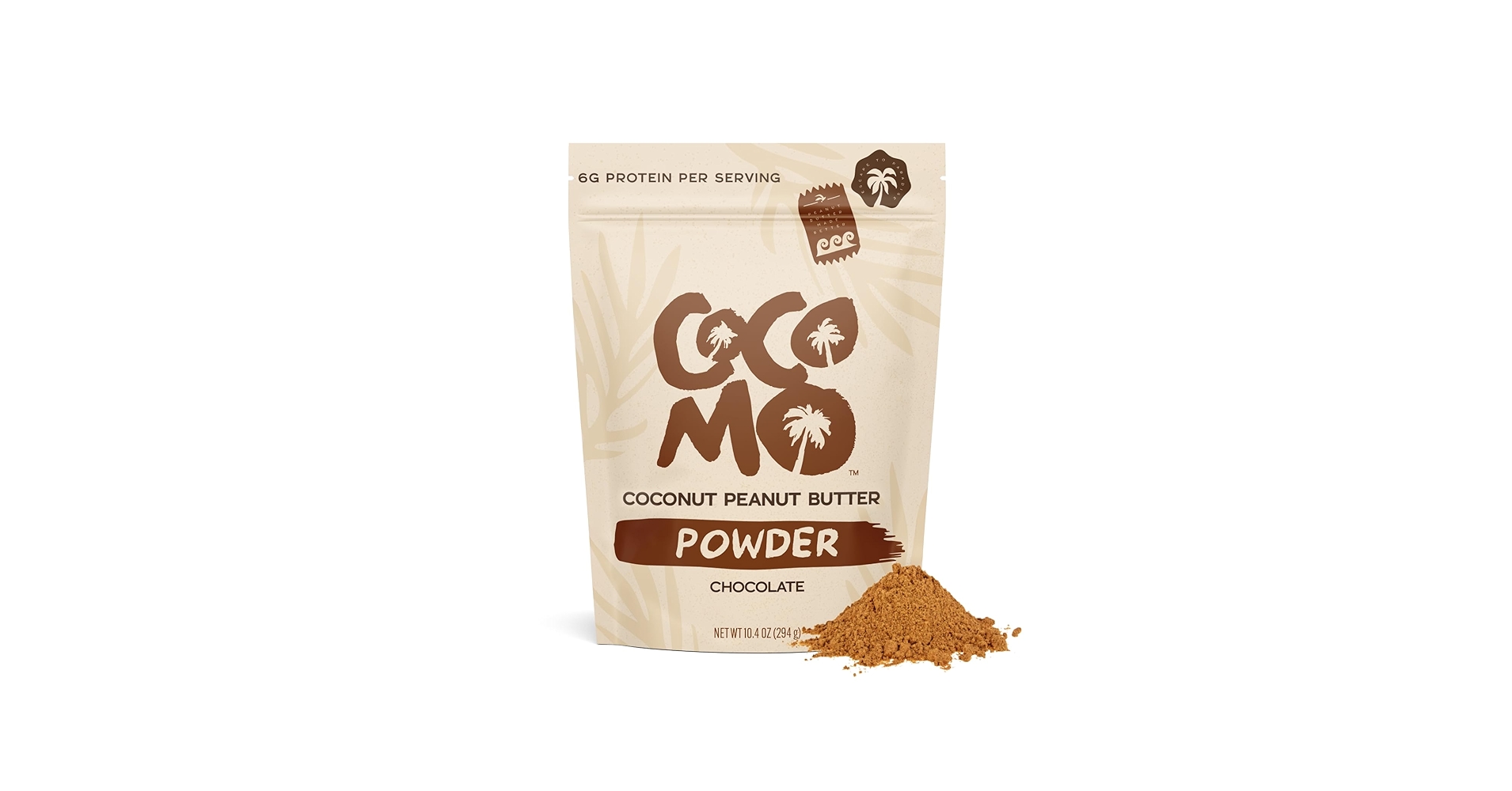 Amazon.com : Cocomo Coconut Peanut Butter Powder, Chocolate - 14