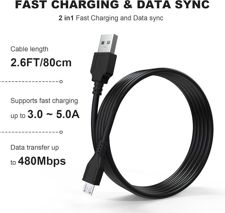 Amazon.co.jp: USB充電ケーブル交換用電源コード Sony XB01 XB10 SRS