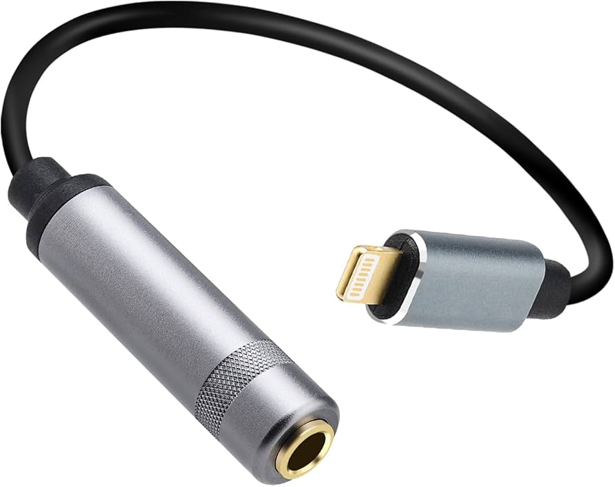 Amazon.co.jp: Lightning - 1/4 TRSメスアダプター Lightning - 6.35mm