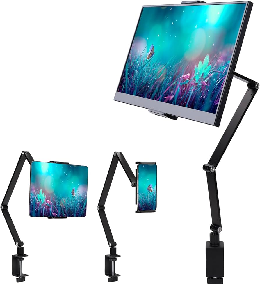 Amazon.co.jp: 2024最新 モバイルモニタースタンド スマホ タブレット