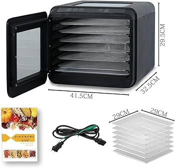 Amazon.co.jp: フードドライヤー 食品乾燥機 400W 360°熱風循環加熱