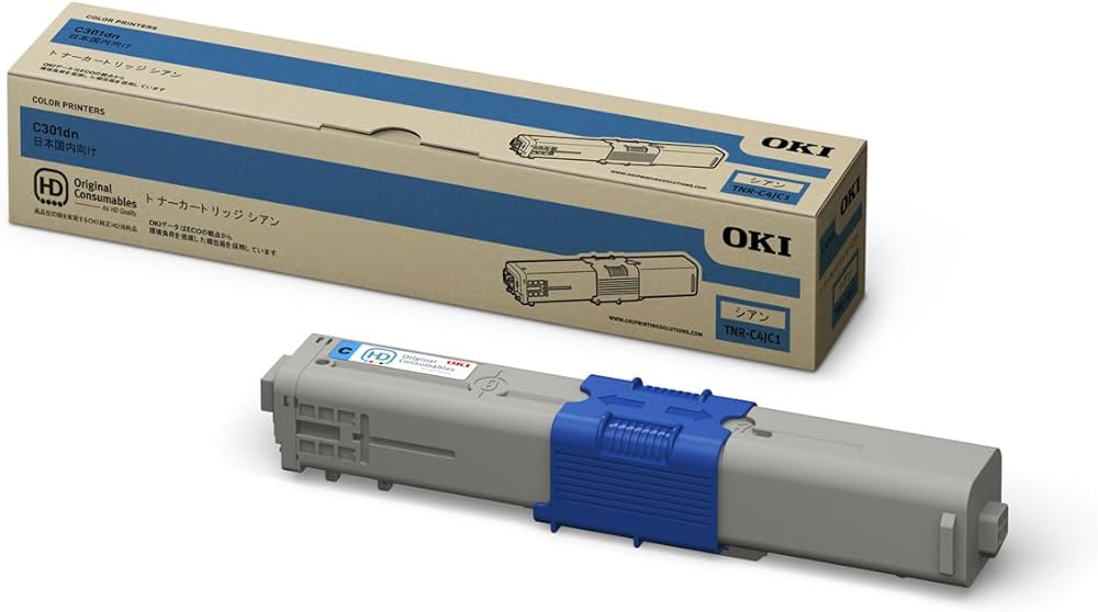 Amazon | OKI 【トナーカートリッジ シアン (C301dn)】 TNR-C4JC1
