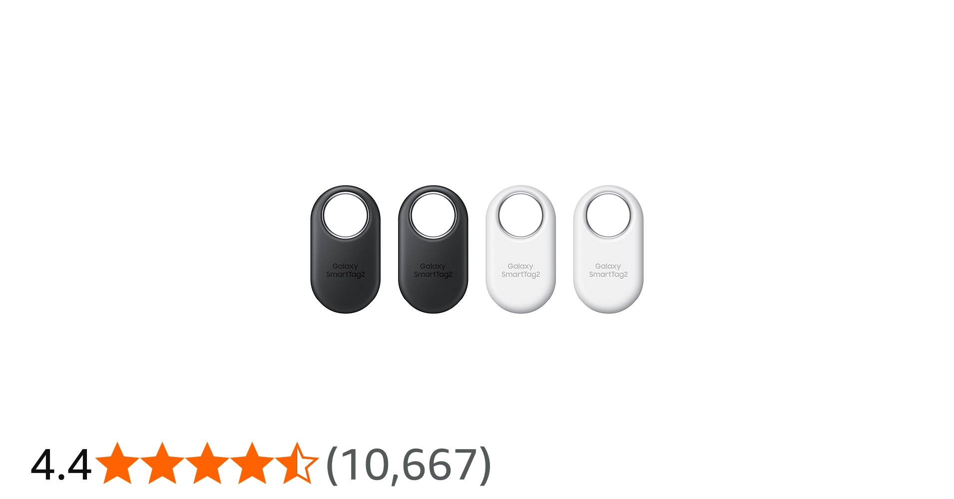 Samsung SmartTag2-4 Packs (2X Black, 2X White), EI-T5600KWEGUS