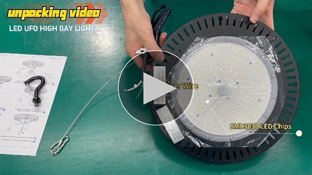 OPENLUX 240W High Bay LED Shop Lights UL Listed 34800LM UFO LED