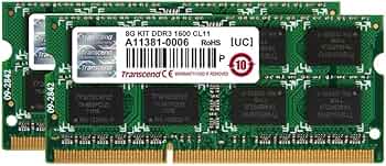 Amazon | Transcend ノートPC用メモリ PC3-12800 DDR3 1600 8GB 1.5V