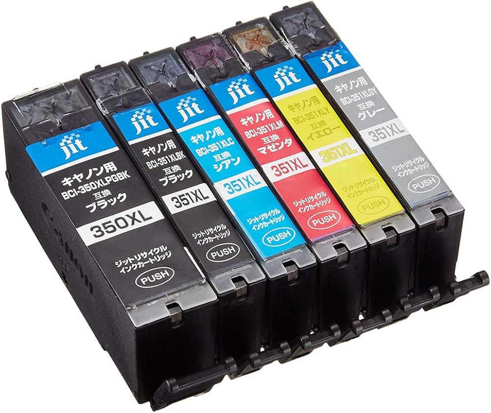 Amazon.co.jp: ジット キヤノン(CANON) BCI-351XL+350XL/6MP(大容量