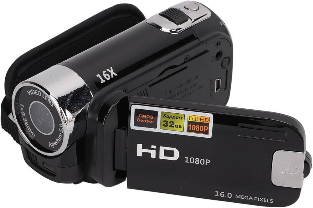Amazon | 1080P フル HD ビデオカメラ ビデオカメラ 16MP 16X ズーム