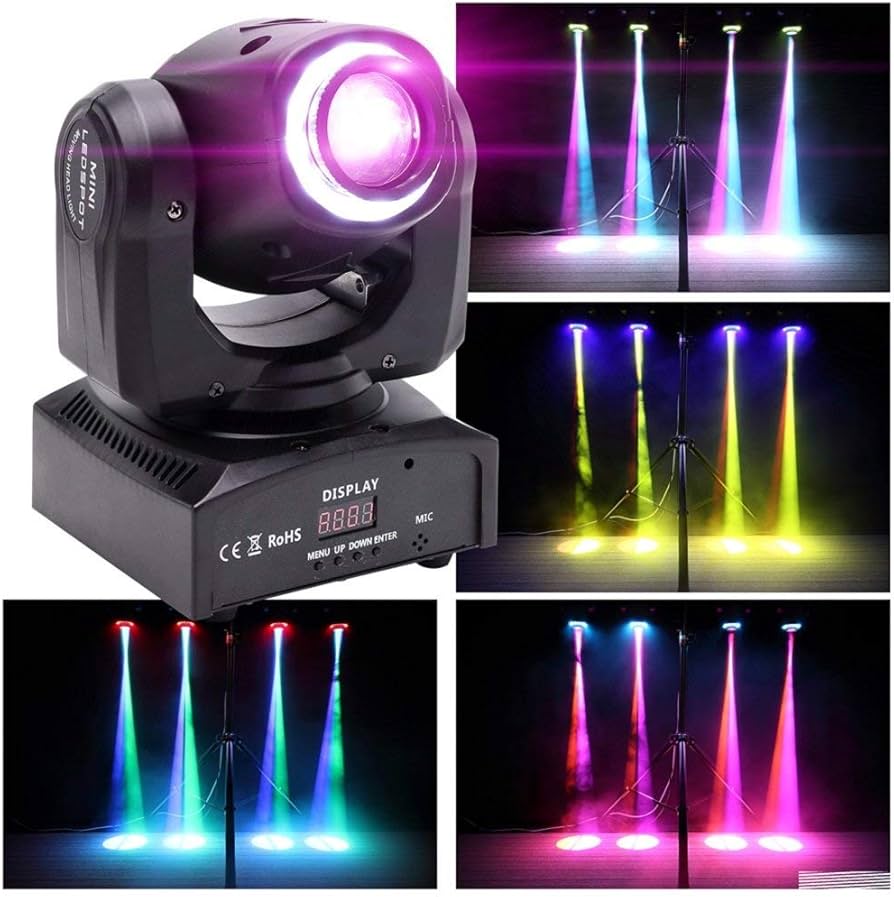 Amazon | U`King 50W ムービングヘッドライト ステージライト LED 舞台