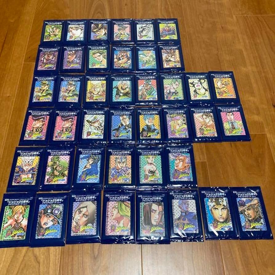 Amazon.co.jp: ジョジョの奇妙な冒険 25周年 メモリアルカード 42種類