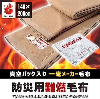 Amazon｜≪10枚セット≫【日本防炎協会認定】防災 毛布 シングル 真空