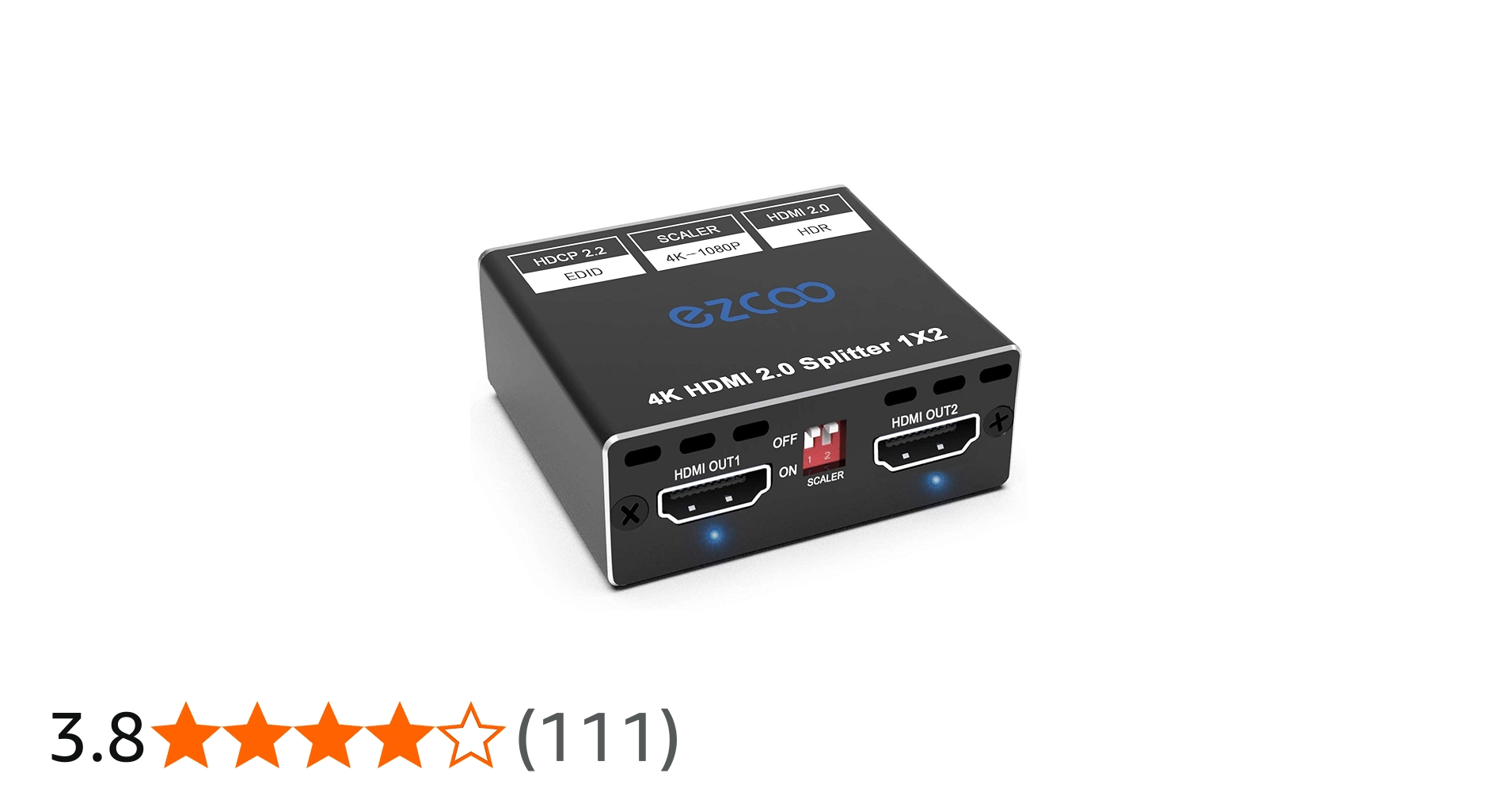 Amazon.co.jp: EZCOO HDMI分配器 1入力2出力/2出力1入力 4K @60Hz HDR