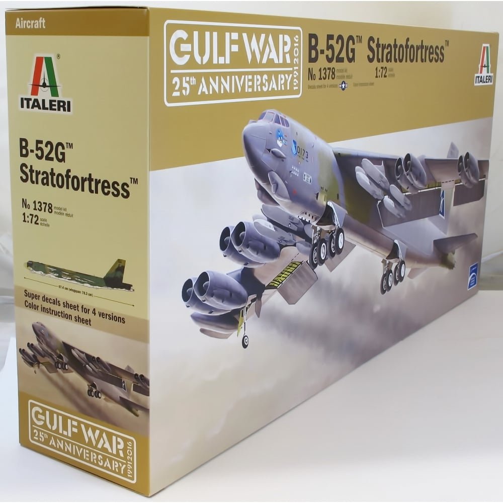 Amazon.com: Italeri ITA1378S 1/72 B-52G Strat Fortress Toy, Grey