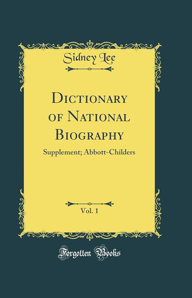 Amazon.co.jp: Dictionary of National Biography, Vol. 1: Supplement