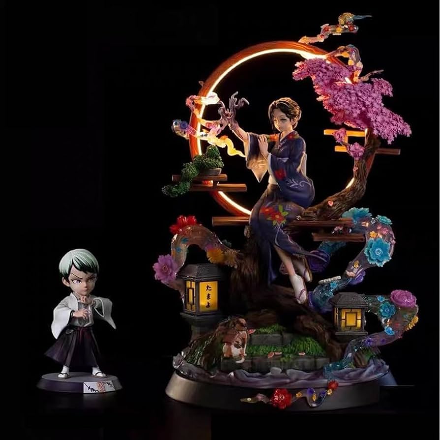 Amazon | 2点セット 愈史郎 珠世 たまよ フィギュア 1/6 スケール 大型