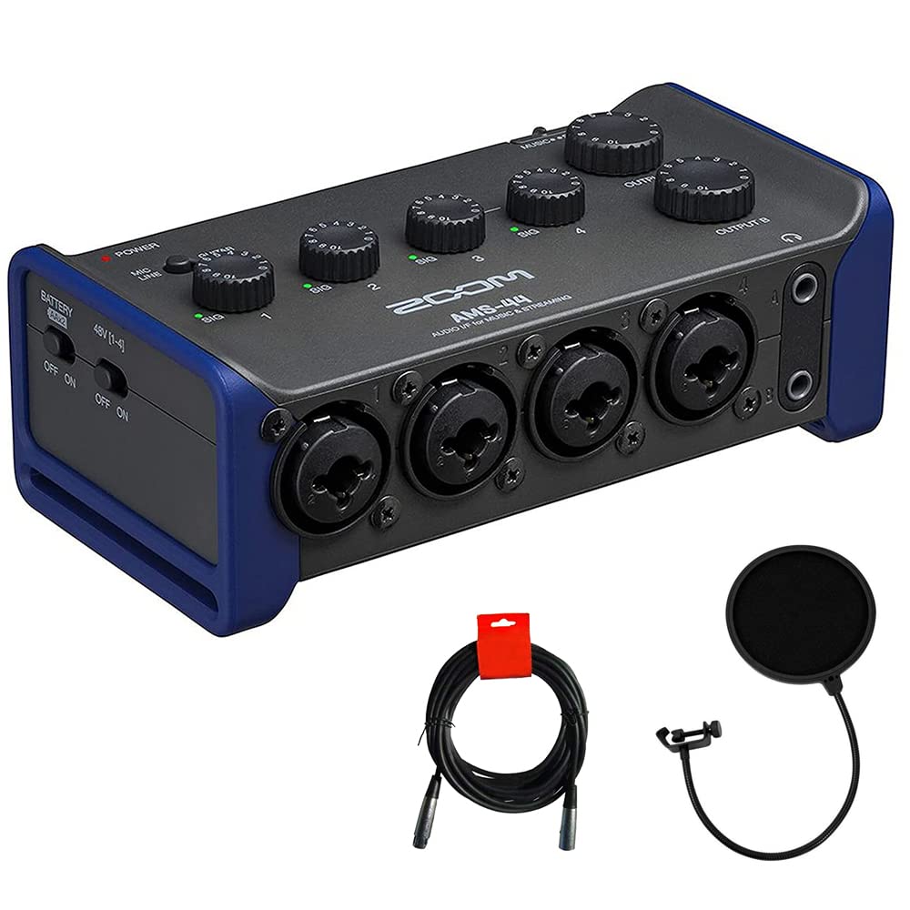 Amazon.com: Zoom AMS-44 4x4 USB-C Audio Interface for Music and
