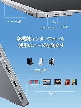 Amazon.co.jp: モバイルモニター モバイルディスプレイcocopar 13.5