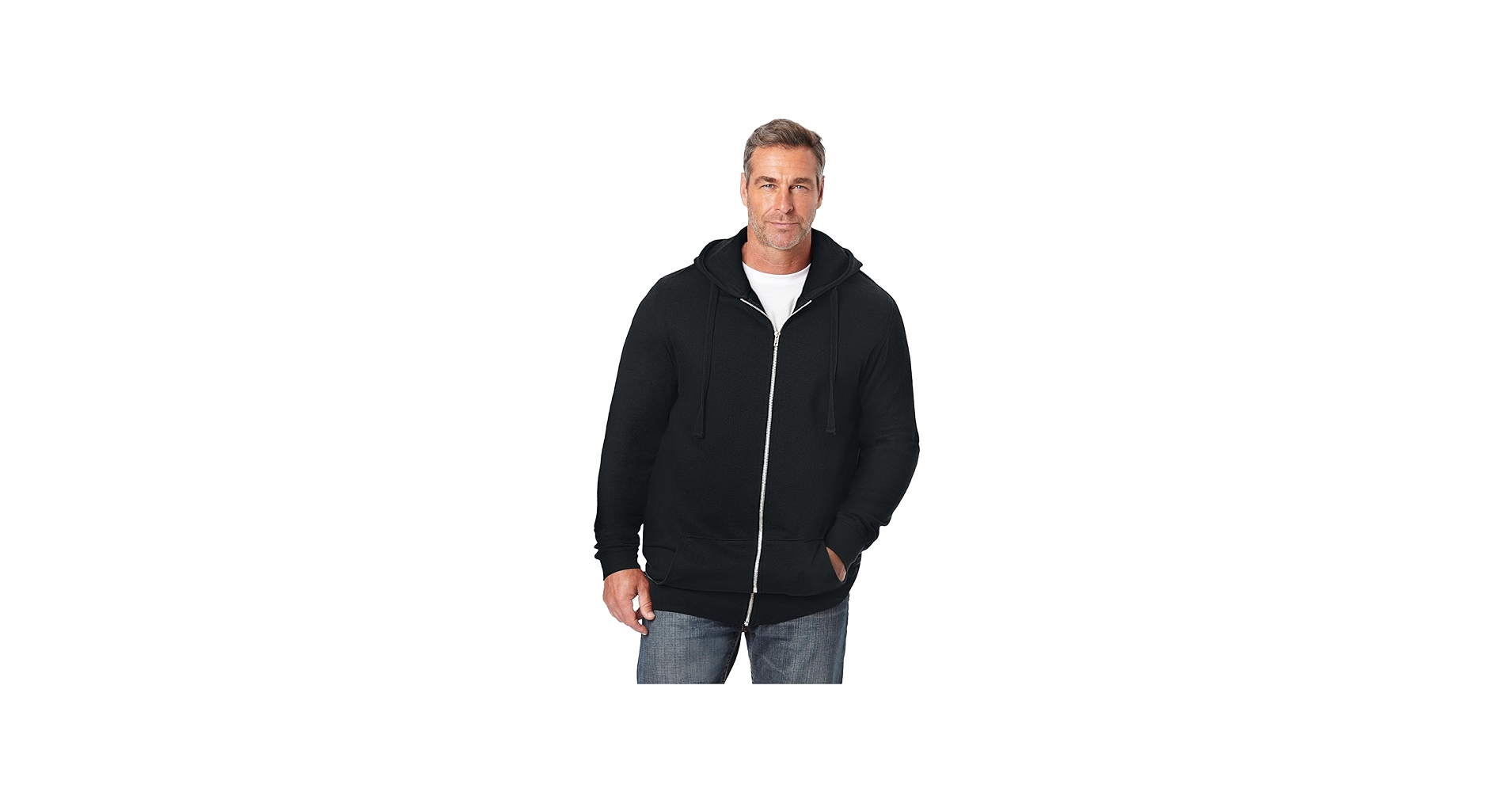 Amazon.com: KingSize Men's Big & Tall Fleece Zip-front Hoodie