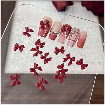 Amazon.co.jp: ネイルパーツ リボン 200個セット 3D 立体 蝶結び