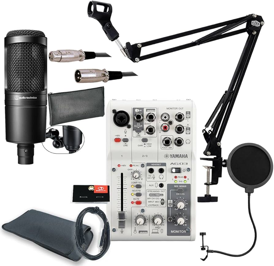 Amazon | YAMAHA / AG03MK2 WHITE AT2020 PCユーザー向け 配信/DTM