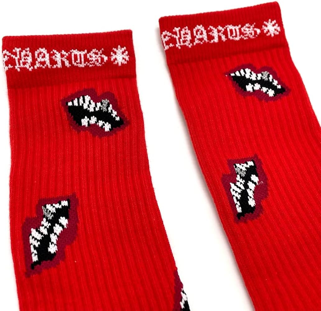 Amazon | [クロムハーツ] Lip柄 チョンパー マッティボーイ ソックス