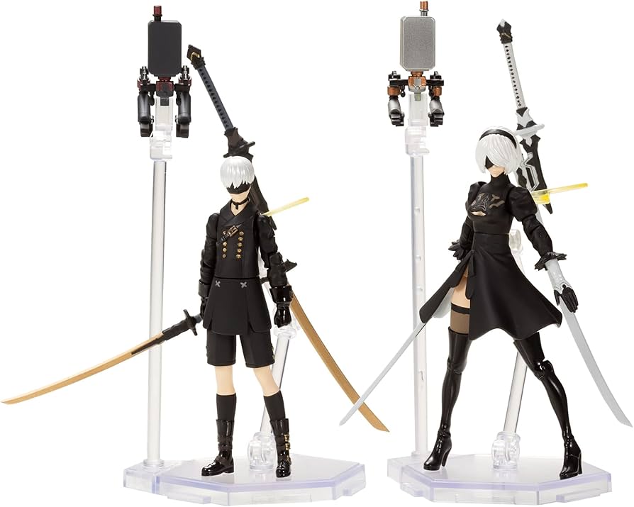 Square-Enix Nier Automata 7 cm Plastic Model Kit 2B & 9S : Amazon