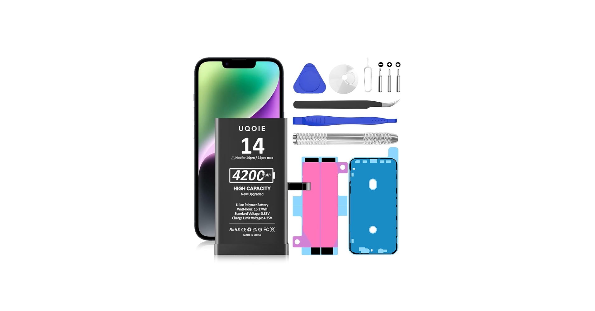 Amazon.com: UQOIE Battery for iPhone 14, (2025 New Upgrade