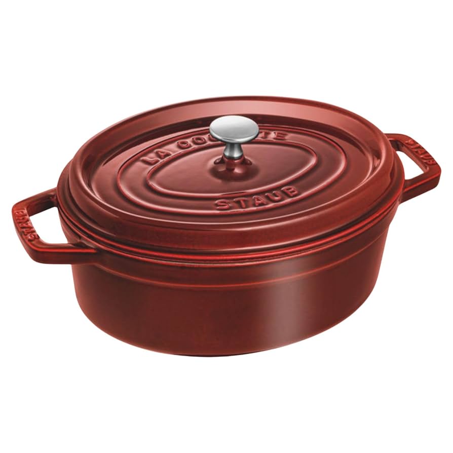 STAUB ストウブ ココットオーバル27cm チェリーレッド 【公式通販】