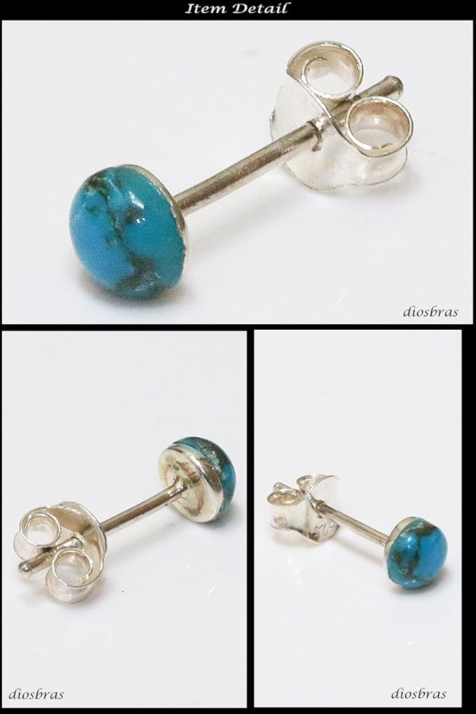 Amazon | 【ターコイズ ピアス】 本物シルバー925/ ピアス 片方 トルコ