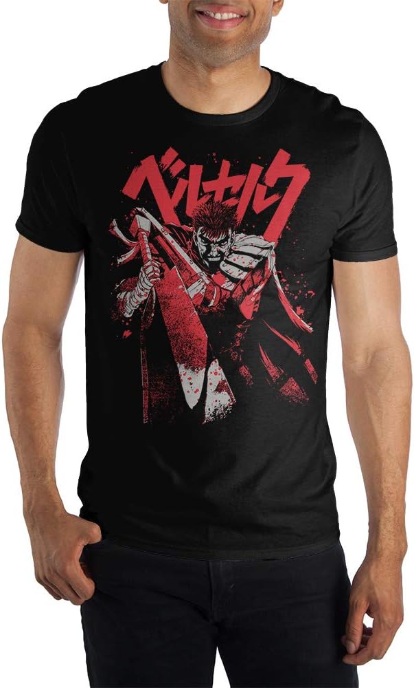 Amazon.com: Bioworld Men's Bloody Guts Berserk T-Shirt-Small Black