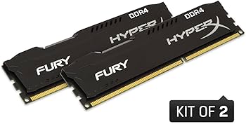 Amazon | Kingston HyperX FURY Black 16GB Kit (2x8GB) 2133MHz DDR4