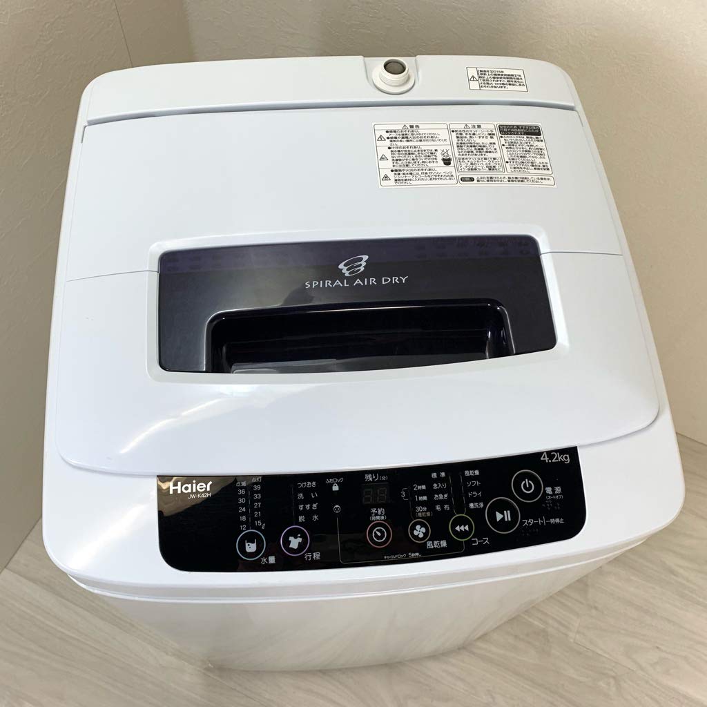 Amazon.co.jp: ハイアール 4.2kg 全自動洗濯機 ブラックHaier JW-K42H