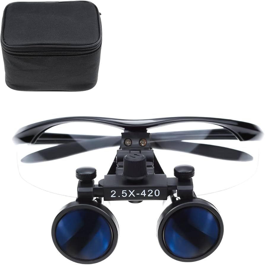 Amazon.co.jp: EUSTOMA 2.5倍拡大鏡 2.5X双眼ルーペ メガネ式 ゴーグル