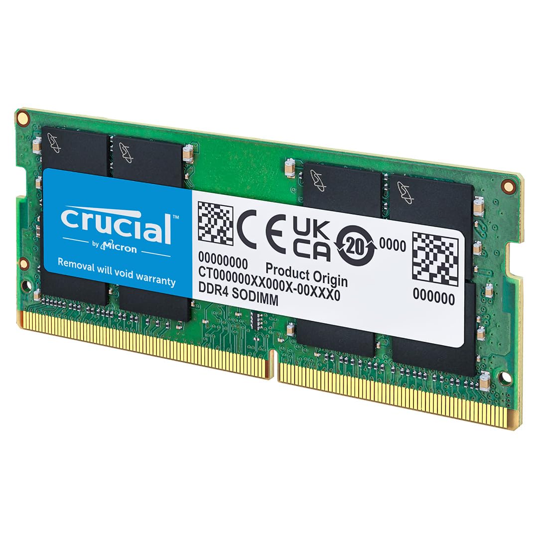 Crucial Memória de laptop RAM 32GB DDR4 3200MHz CL22 (ou 2933MHz