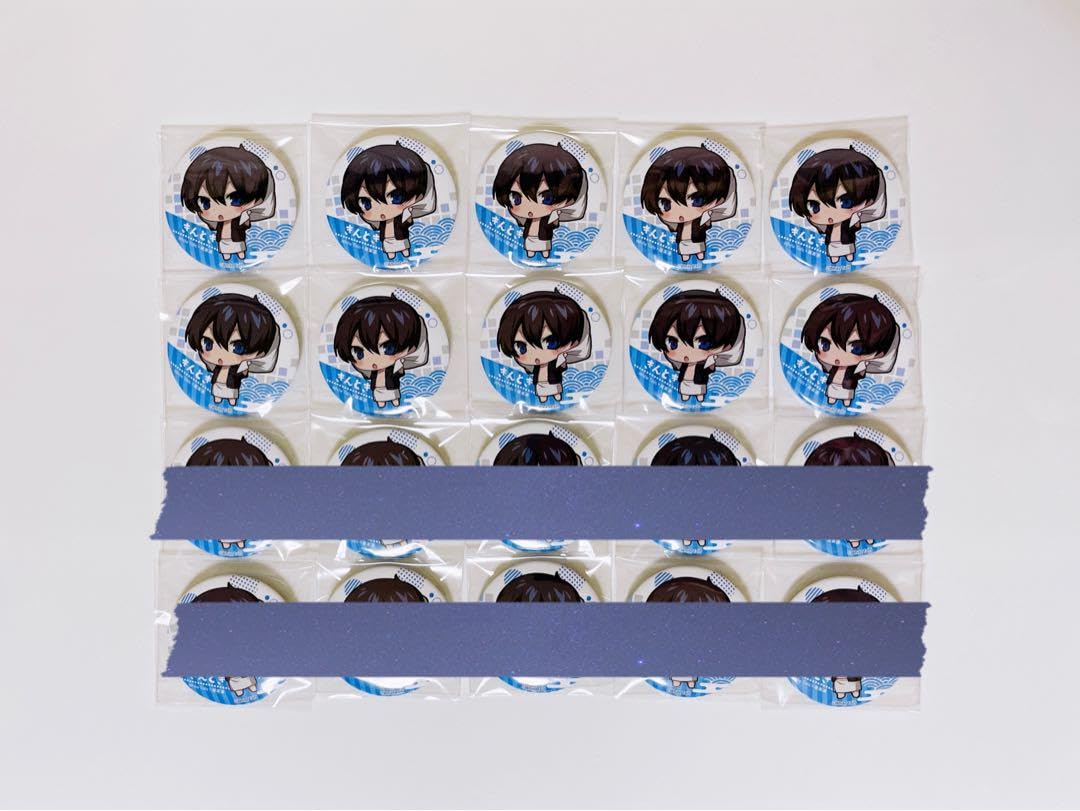 Amazon | ワイテルズ きんとき 缶バッジ 湯上り 極楽湯 White tails