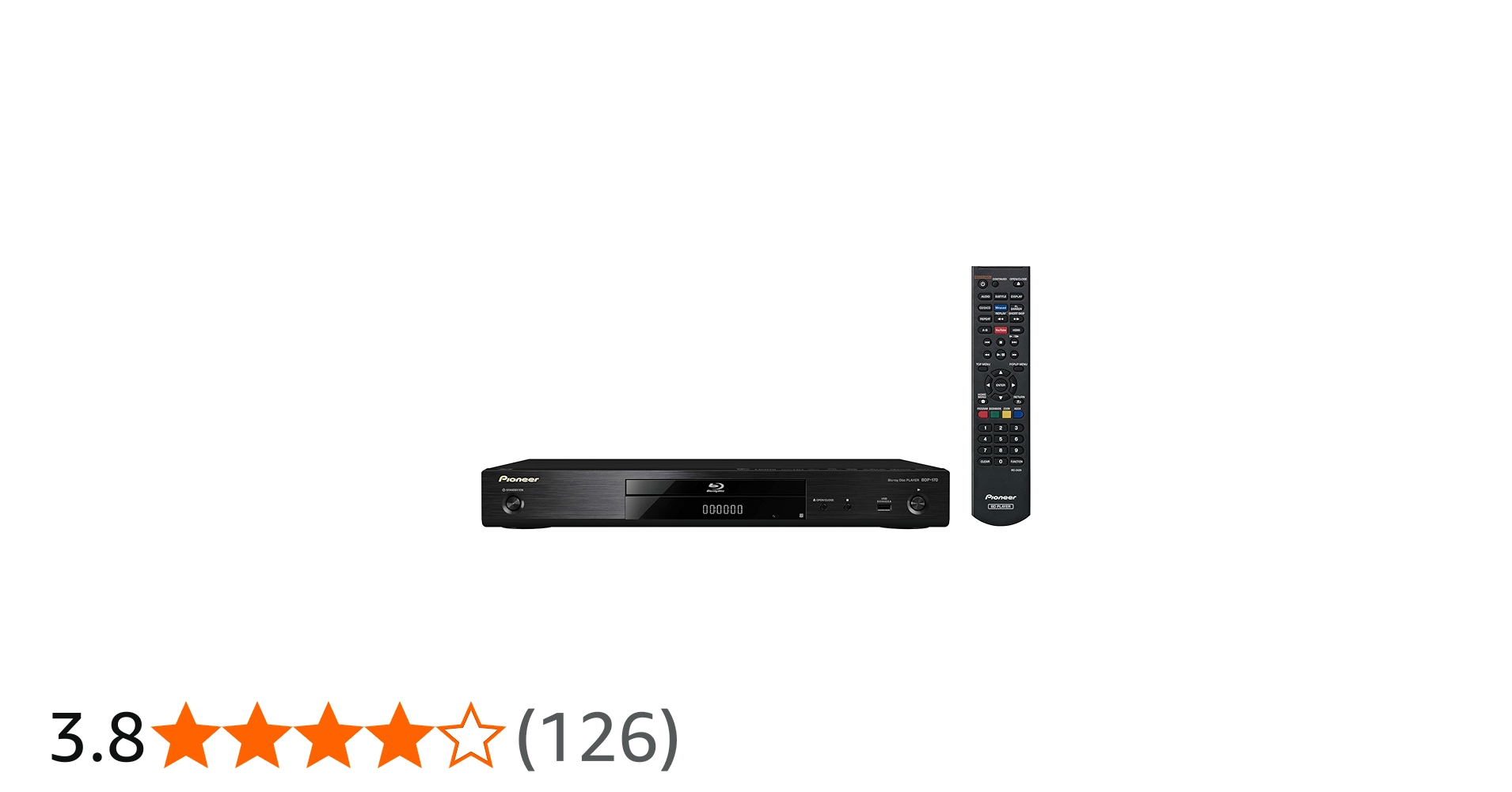 Pioneer BDP-170-K 3D Blu-ray Player with Wi-Fi - Black: Amazon.co