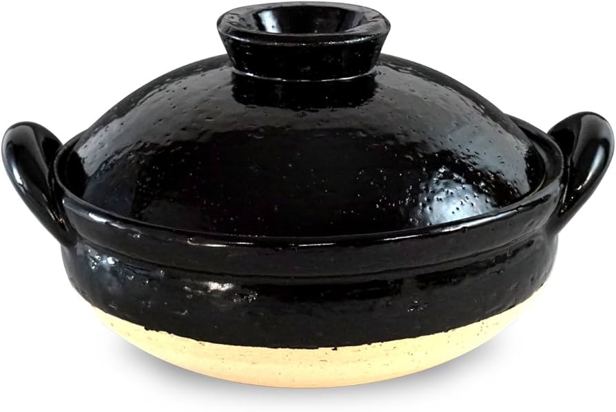 Amazon｜長谷園 土鍋 ヘルシー 蒸し鍋 中 27 cm 2000 ml 2-4人用 直火