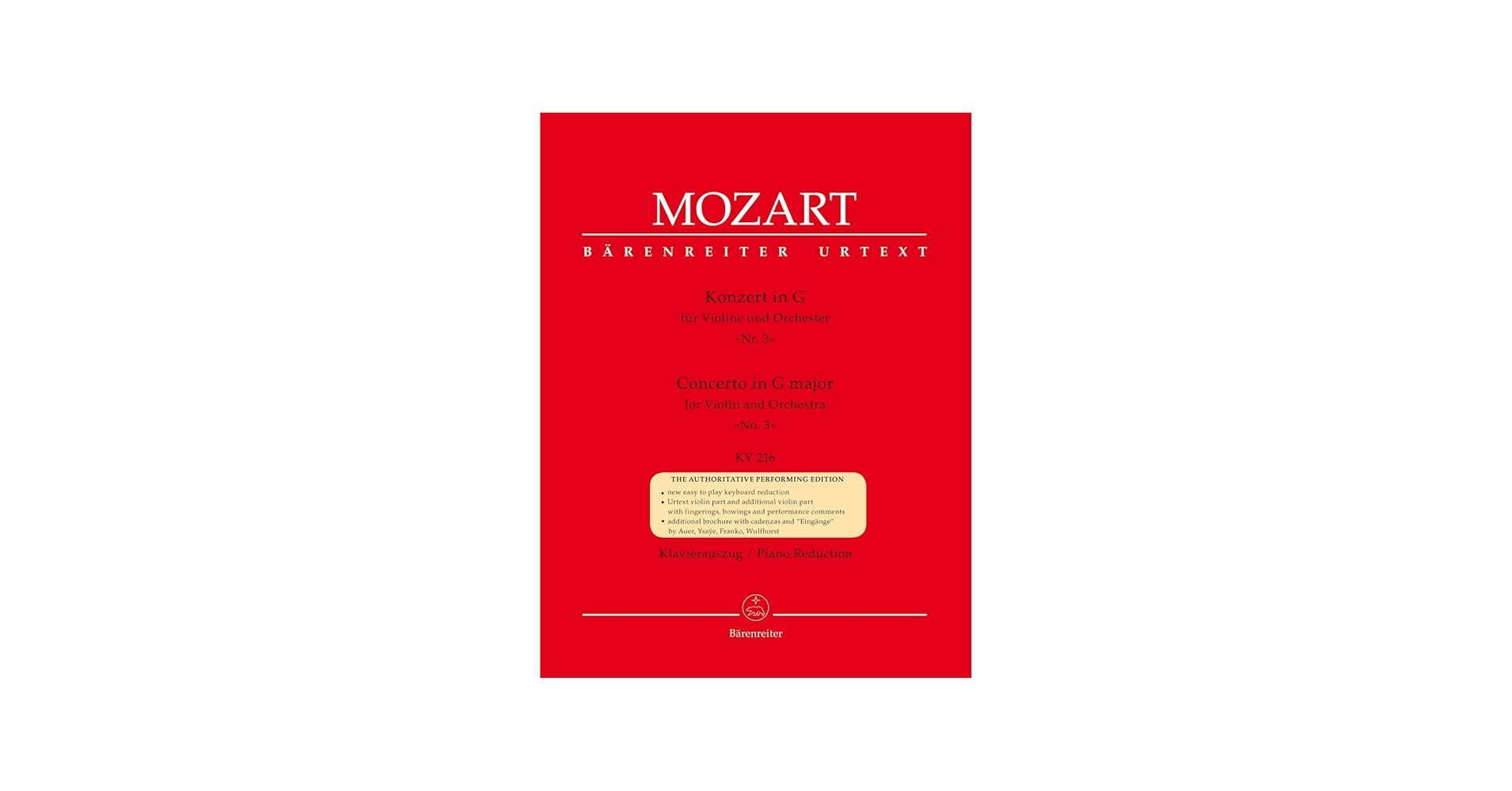 Amazon.com: Concerto for Violin No.3 in G major K.216 (Violin
