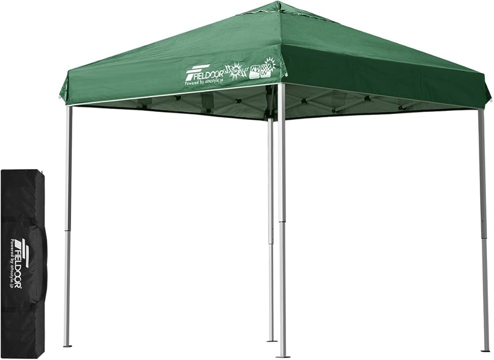 Amazon | FIELDOOR ワンタッチタープテント 【4点ロック/スチール