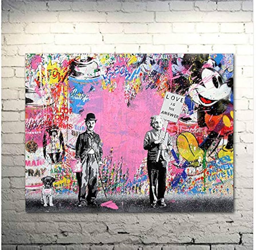 Amazon｜Faicai Art バンクシー グラフィティ ストリートアート ポップ