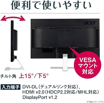 Amazon.co.jp: Acer モニター ディスプレイ RT280Kbmjdpx 28インチ/4K
