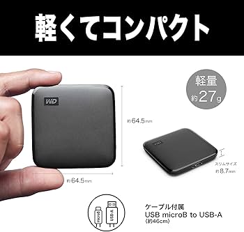 Amazon.com: Western Digital 2TB Elements SE - Portable SSD, USB