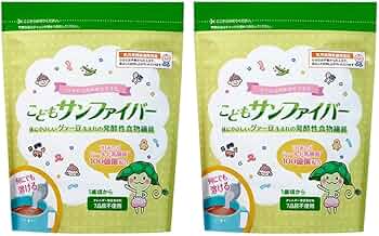 Amazon | 食物繊維 こどもサンファイバー 2袋セット グアー豆 1歳頃