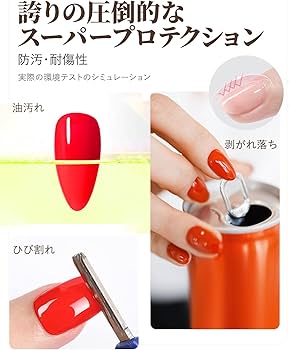 Amazon | kanfei ジェルネイル トップコート ベースコート 32ml(トップ