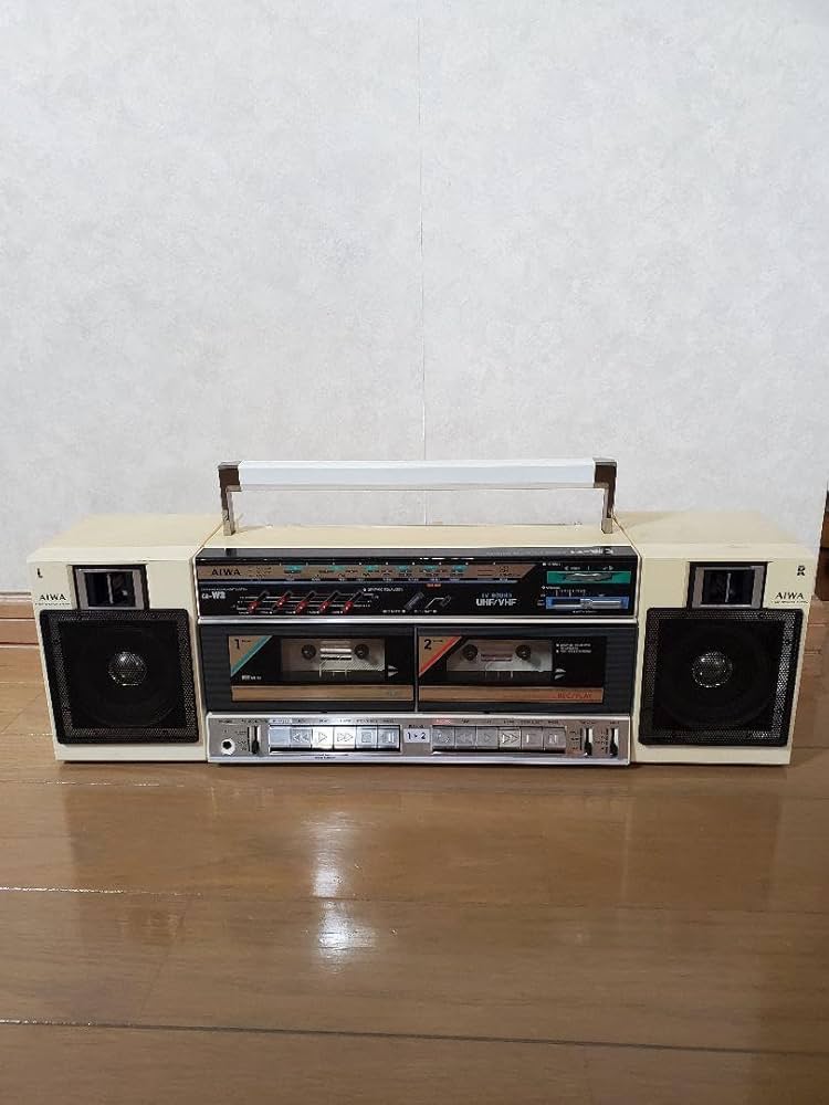 Amazon.co.jp: アイワ CA-W3 ダブルラジカセ カセット レトロ : おもちゃ
