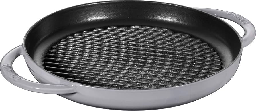 Amazon｜staub ストウブ 「 ピュアグリル ラウンド グレー 26cm