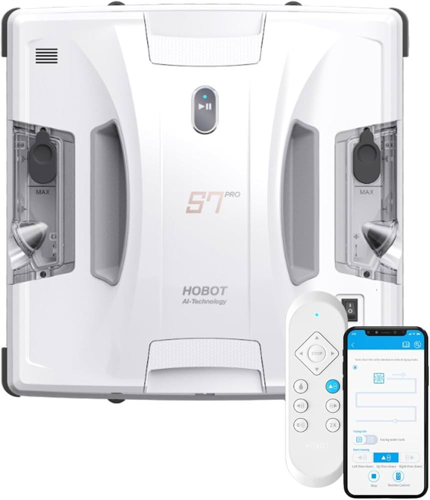 Amazon | 【全自動の窓掃除】 HOBOT-S7Pro（ホボット） 窓拭きロボット