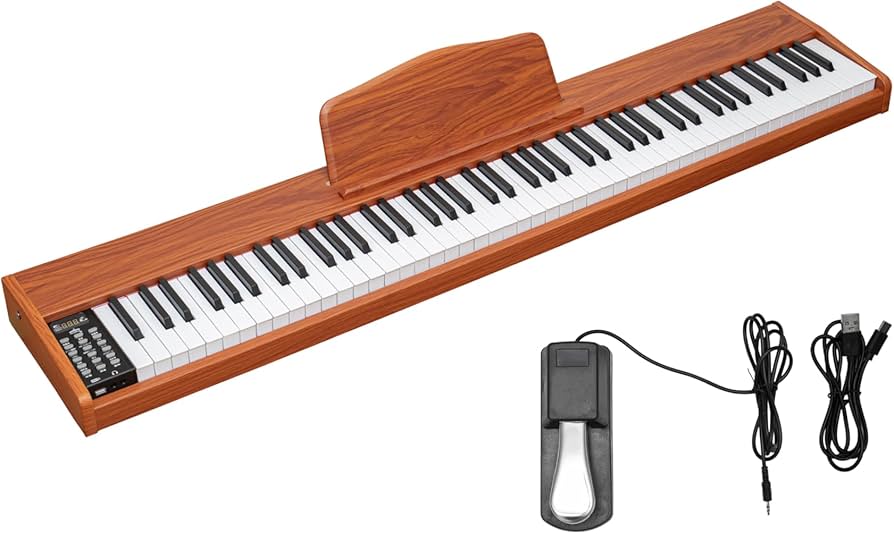 Amazon.co.jp: RiZKiZ 電子ピアノ 88鍵盤 電子キーボード ピアノ MIDI