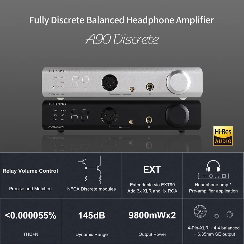 Amazon.com: Topping A90 Discrete Fully Discrete Balanced Headphone