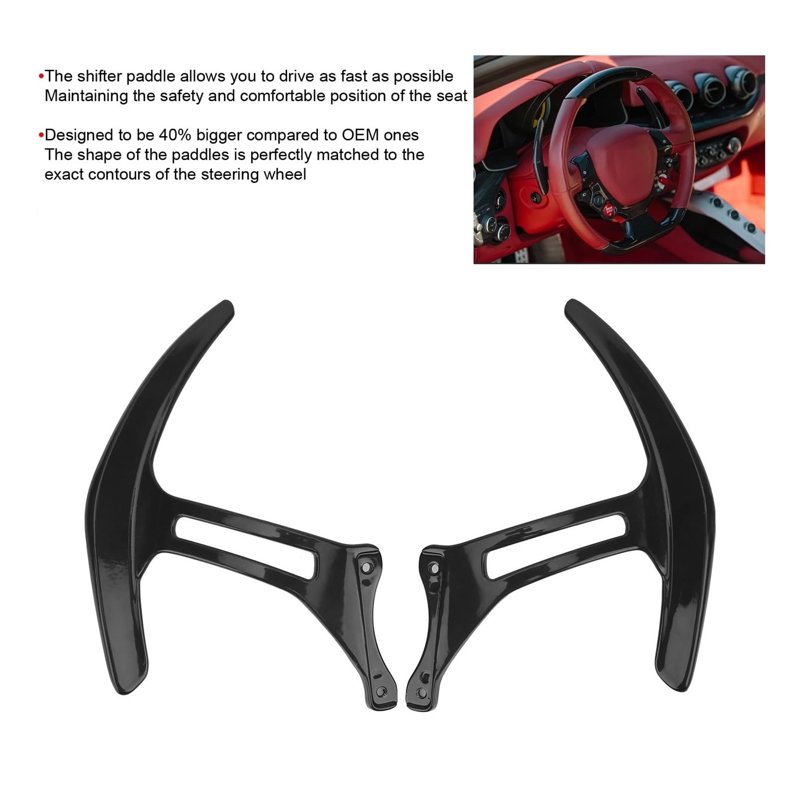 Amazon.co.jp: 車のシフトレバー 2 個シフターパドル F12 アルミ合金の