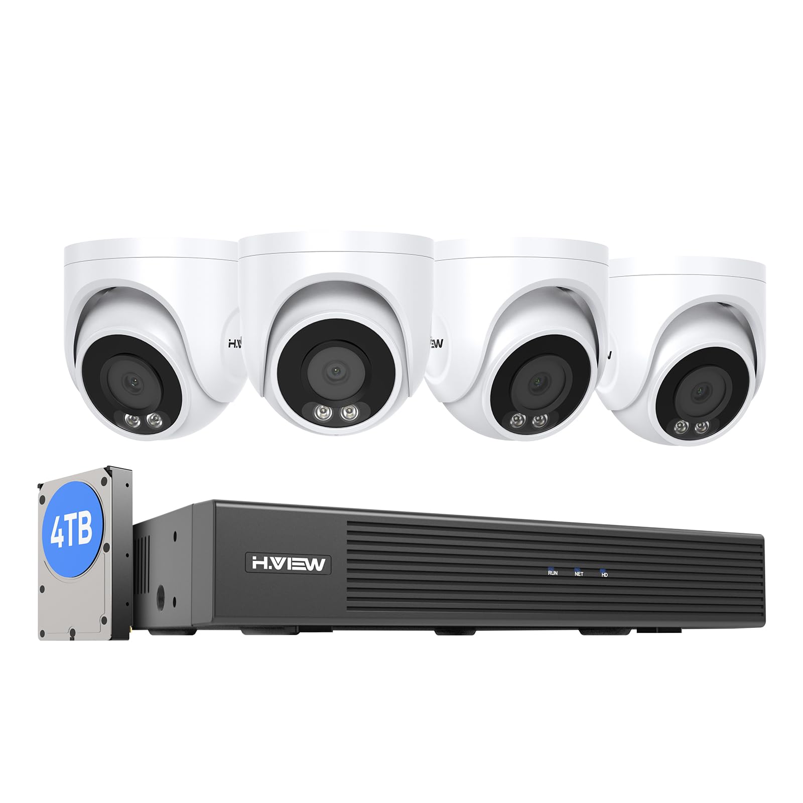 Amazon.co.jp: 【4K画質・フルカラー撮影】H.View ドーム型 防犯カメラ